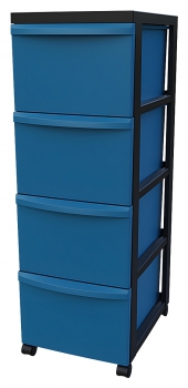 Modulbox fahrbar mit 4 hohen Schüben