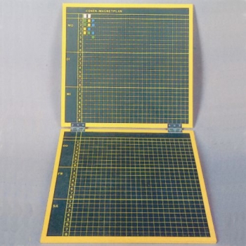 Klassenplantafel als Handplan für 30 Klassen, 8 Stunden pro Tag