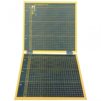 Klassenplantafel als Handplan für 15 Klassen, 8 Stunden pro Tag