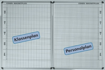 Raumplan, Personalplan weiss, 23 Spalten, mit 10 Tagesstunden (CMPZ23-10W)