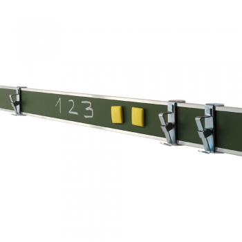 Bilderklemmleiste 100 cm Stahl grün, magnethaftend