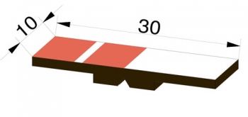 Kippmagnet - Magnetsymbolsatz für 1 Lehrperson, 24-signalrot (CMP-M 30-24)