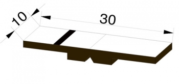 Kippmagnet - Magnetsymbolsatz für 1 Lehrperson, 36-weiss (CMP-M 30-36)