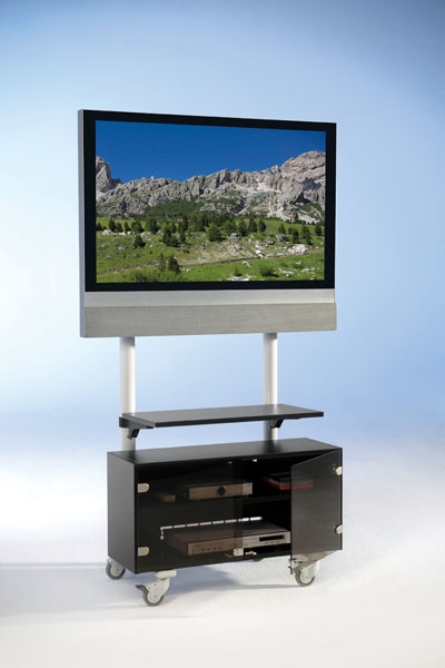 ScreenCart mit Geräteschrank und Ablageboden (SC70-S40GBF)