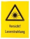 Laser Warnschild