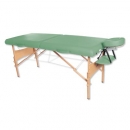 Komfort-Massageliege tragbar aus Holz, Grün