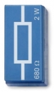Widerstand 680 Ohm, 2 W, P2W19