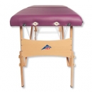 Komfort-Massageliege tragbar aus Holz, Farbe Burgund