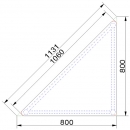 Dreiecktisch 113x80x80, Pythagoras M