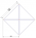 Dreiecktisch 113x80x80, Pythagoras M