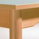 Ausgefr&auml;sung Zarge f&uuml;r Kindergartentisch mit Massivholzgestell (N112A)