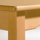 Ausgefräsung Zarge für Kindergartentisch mit Massivholzgestell (N112A)