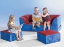 Kinder Klappcouch mit 2 Sesseln (KE74-V6)