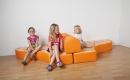 Bett Sofa mit Rückenrolle, Bezug Stoff (KE36-V4)