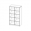 Schulranzenregal XL mit 10 Fächern B/H/T 105x169x35 cm