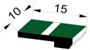 Kippmagnet, 10x15mm, 19-dunkelgrün