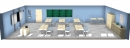 Schultisch stapelbar 70x53x70 cm mit ABS- Sicherheitskante