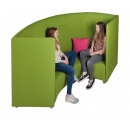 Akustik Sofa als Segmentbogen 120°, Bezug Stoff (LO-AS120V4)