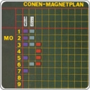 Personalplan Raumplan grün, 43 Spalten, 10 Tagesstunden (CMP-Z43-10)