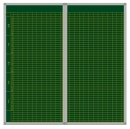Klassenplantafel für 20 Klassen, 10 Tagesstunden, Set 2-teilig