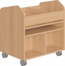 Kreativwagen Bastelwagen, Papierfächer DIN, 1 x A2, 4 x A4
