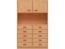 Korpusschrank BxHxT 102x160x40 cm mit 10 Schubladen