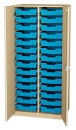 Materialschrankregal 28 Kunststoffboxen