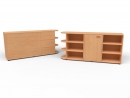 Raumteilerschrank auf Stellfüßen