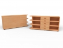 Raumteilerschrank auf Stellfüßen
