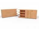 Raumteilerschrank auf Stellfüßen