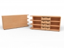Raumteilerschrank auf Stellfüßen