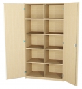 Schrank zweitürig mit 10 Fächern BxHxT 95x190x50