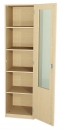 Schrank 1 Tür mit 2/3 Glasausschnitt, BxHxT 60x190x40 cm