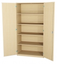 Schrank zweitürig mit 5 Fächern BxHxT 120x190x40