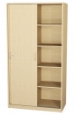 Schiebetürenschrank mit 10 Fächern, 120x190x50 cm