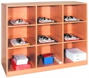 Klassenregal BxHxT 120x98x40 cm mit 9 Fächern