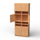 Lehrerfachschrank mit 12 Fächern, BxHxT 80x190x40 cm