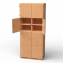 Lehrerfachschrank mit 8 Fächern, BxHxT 80x190x40 cm