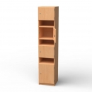 Lehrerfachschrank mit 7 F&auml;chern, BxHxT 40x190x40 cm