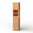 Lehrerfachschrank mit 4 F&auml;chern, BxHxT 40x190x40 cm