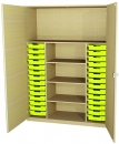 Materialschrank 28 flache Kunststoffschübe