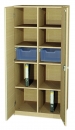 Materialschrank 2 hohe Boxen, 8 Fächer