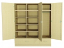 Bewohnerschrank BxHxT 150 x 200 x 60 cm mit 3 Türen