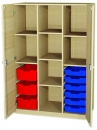 Materialschrank 9 Kunststoffboxen