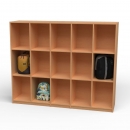 Schulranzen-Regal XXL 15 Fächer BxHxT 185x150x45 cm