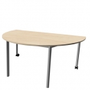 Halbrundtisch fahrbar Vari² 160x80 cm