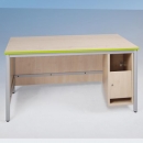 Lehrertisch mit Computerunterbau rechts, BHT 160x76x80cm