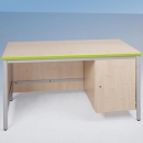 Lehrertisch mit Unterschrank rechts, BHT 160x76x80cm