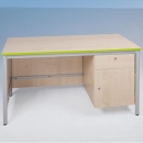 Lehrertisch mit Unterschrank und Schub rechts, BHT 160x76x80cm