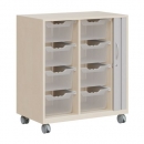 Ergo Tray Sideboard Serie CSRF 2 mit Rollot&uuml;r
